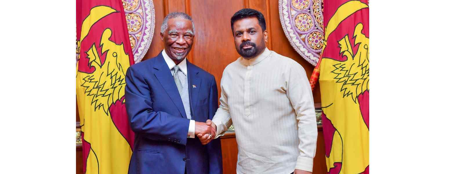 ජනපති හා ද. අප්‍රිකානු හිටපු ජනපති අතර හමුවක්